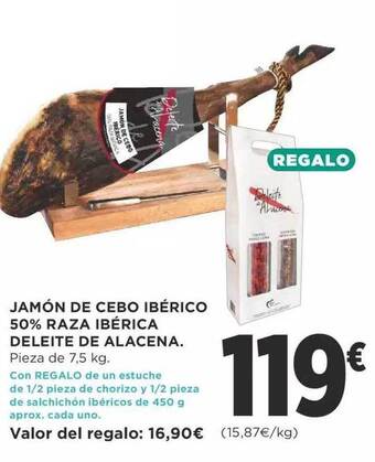 Supercor Jamón De Cebo Ibérico 50% Raza Ibérica Deleite De Alacena oferta