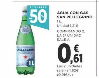 Supercor 2a Unidad -50% Agua Con Gas San Pellegrino oferta