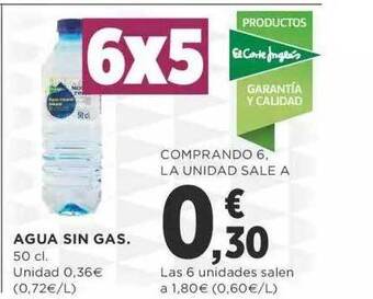 Supercor Agua Sin Gas oferta