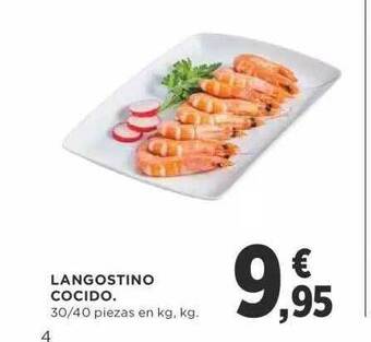 Supercor Langostino Cocido oferta