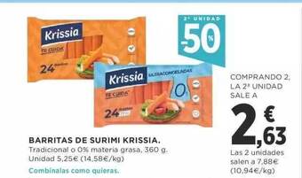 Supercor 2a Unidad -50% Barritas De Surimi Krissia oferta