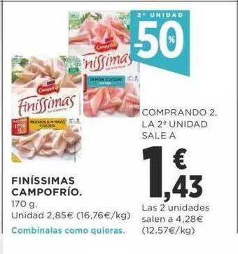 Supercor 2a Unidad -50% Finíssimas Campofrío oferta