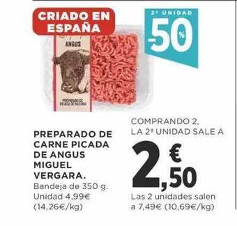 Supercor 2a Unidad -50% Preparado De Carne Picada De Angus Miguel Vergara oferta