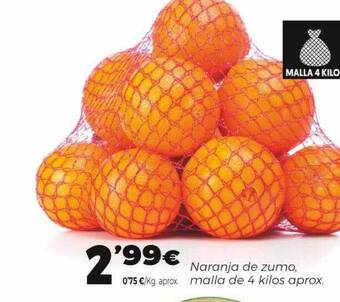 Supermercados Lupa Naranja De Zumo oferta