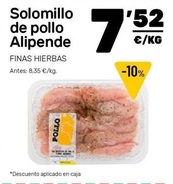 AhorraMas Solomillo de pollo alipende oferta