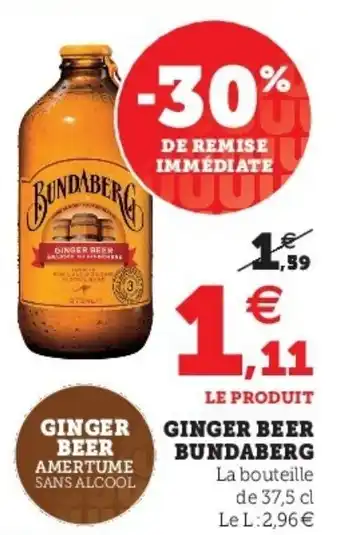 Super U Ginger Beer Burdaberg offre