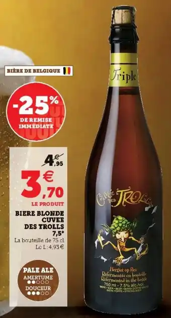 Super U Biere Blonde Cuvee Des Trolls 7,5 offre
