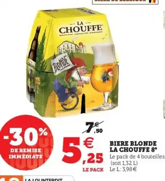 Super U Biere Blonde La Chouffe 8 offre