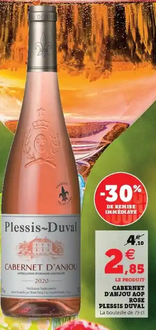 Super U Cabernet d'Anjou AOP Rose Plessis Duval offre