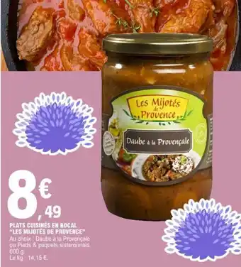 E.Leclerc Plats Cuisinés En Bocal Les Mijotés de Provence offre