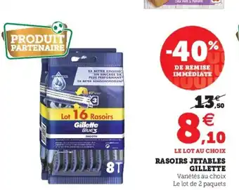 Super U Rasoirs jetables gillette offre