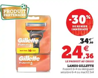 Super U Lames gillette offre