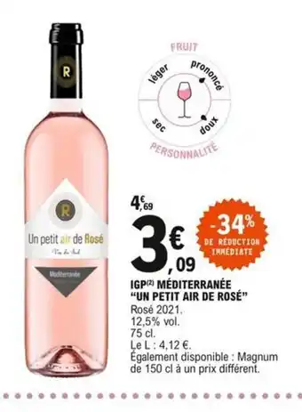 E.Leclerc IGP Méditerranée Un Petit Air de Rosé offre