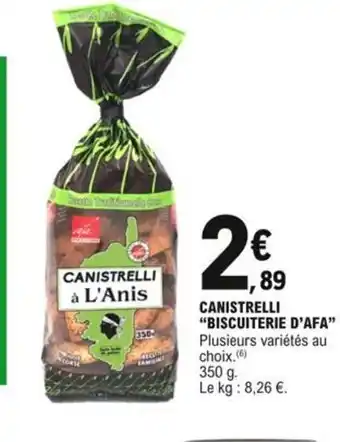 Canistrelli Biscuiterie d'Afa
