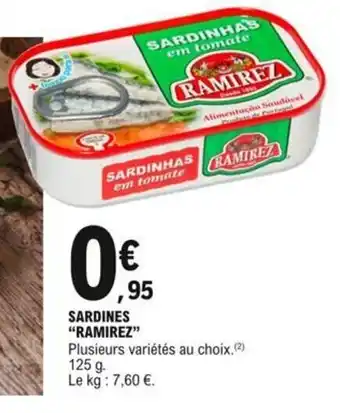 E.Leclerc Sardines ramirez offre