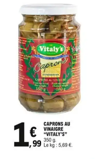 E.Leclerc Caprons Au Vinaigre Vitaly's offre