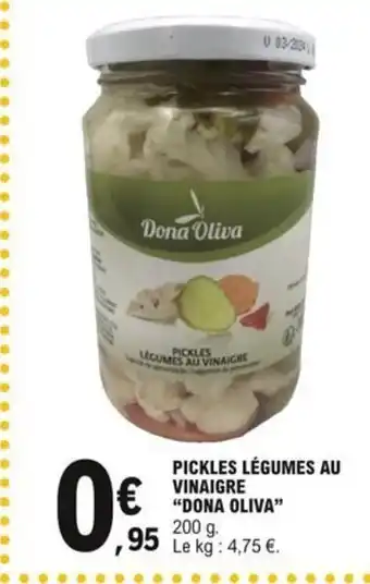 E.Leclerc Pickels Légumes Au Vinaigre Dona Oliva offre
