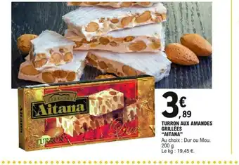 Turron Aux Amandes Grillées Aitana