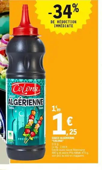 E.Leclerc Sauce Algérienne Colona offre