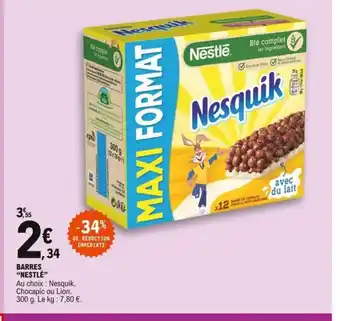 E.Leclerc Barres Nestlé offre