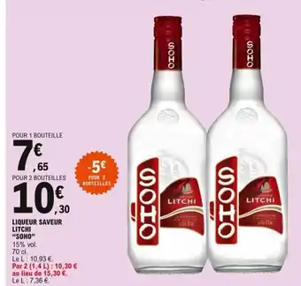 Liqueur Saveur Litchi Soho