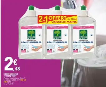 E.Leclerc Liquide Vaisselle l'Arbre Vert offre