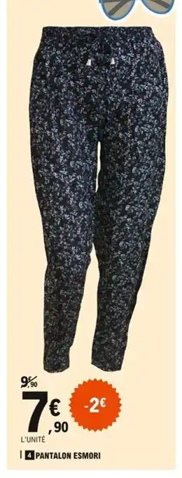 E.Leclerc Pantalon Esmori offre