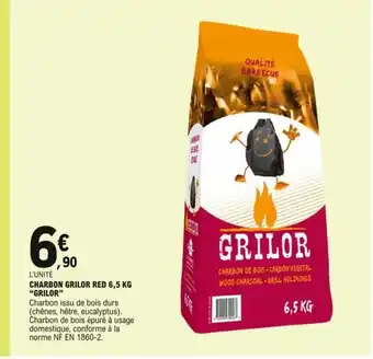 E.Leclerc Charbon Grilor Red 6,5kg Grilor offre
