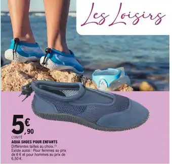 E.Leclerc Aqua Shoes Pour Enfants offre