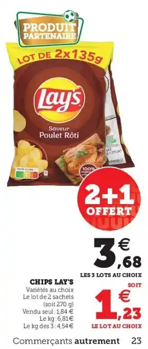 Super U Chips lay's offre