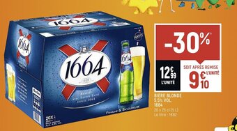 Spar 1664 Bière Blonde 5,5% vol offre