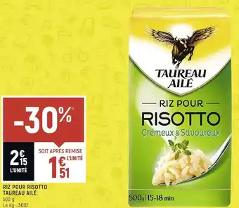 Taureau ailé riz pour risotto