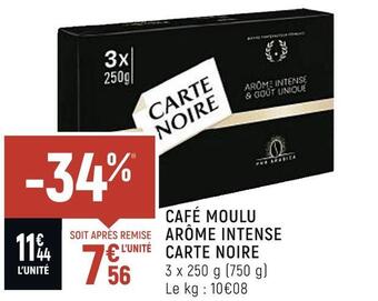 Spar Carte noire café moulu arôme intense offre