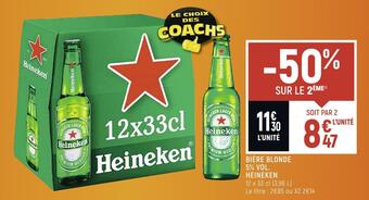 Spar Heineken bière blonde 5% vol. offre