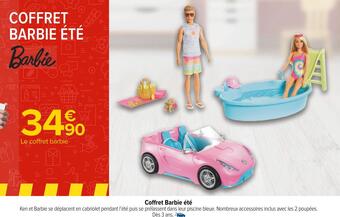 Carrefour Barbie coffret barbie été offre