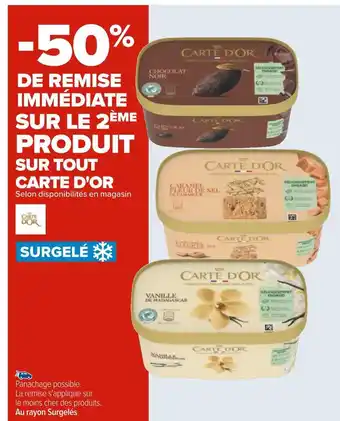Carrefour Carte d'or bon plan sur tout carte d'or offre