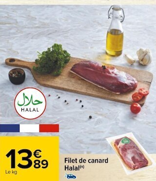 Carrefour Filet de canard halal offre
