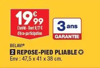 ALDI Repose-pieds pliable offre