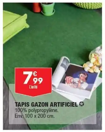 ALDI Tapis gazon artificel offre