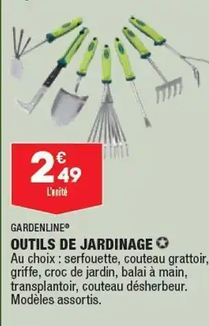 ALDI Outils de jardinage offre