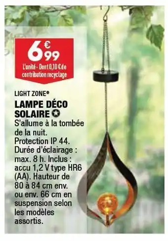 ALDI Lampe deco solaire offre