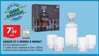 ALDI Carafe et 4 verres a whisky offre