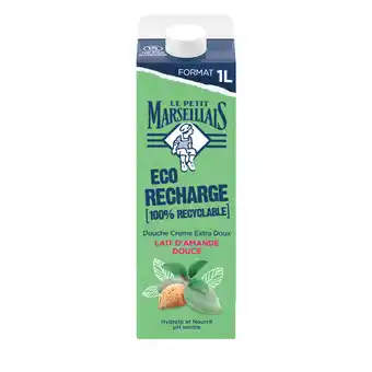 Auchan Éco-recharge gel douche le petit marseillais offre