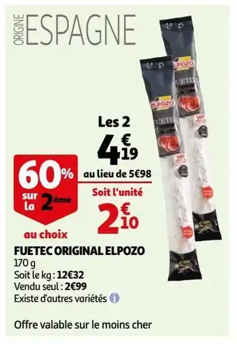 Fuetec original elpozo