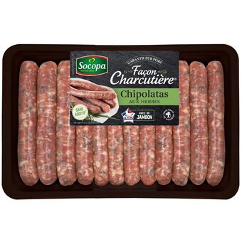 Auchan Chipolatas façon charcutière socopa offre