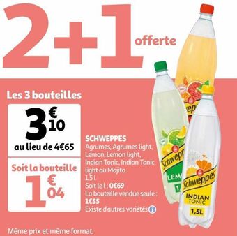 Auchan Schweppes offre