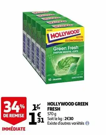 Auchan Hollywood green fresh offre