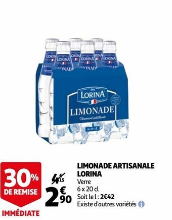 Auchan Limonade artisanale lorina offre