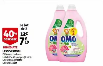 Auchan Lessive omo offre