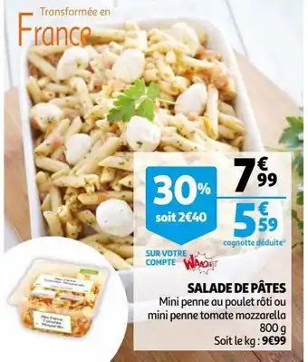 Auchan Supermarché Salade de pàtes offre